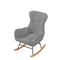 Supfirm GREY teddy fabric rocking chair