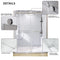 Supfirm Frameless Double Sliding Shower, 69" - 72" Width, 79" Height, 3/8" (10 mm) Clear Tempered Glass, , Designed for Smooth Door with Clear Tempered Glass and Stainless Steel Hardware Brushed Nickel