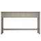 Supfirm TREXM Rustic Entryway Console Table, 60" Long Sofa Table with two Different Size Drawers and Bottom Shelf for Storage (Gray Wash)