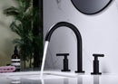 Supfirm Two Handle High Arc Widespread Bathroom Sink Faucet 3 Hole