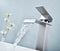 Supfirm Waterfall Spout Bathroom Faucet,Single Handle Bathroom Vanity Sink Faucet