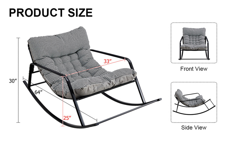 Supfirm Rocker chair, fashionable armchair, lounge sofa, lounge chair, suitable for daycare, living room, bedroom