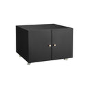 Supfirm Office furniture Copier Cabinet BLACK 2 door steel copier stand mobile pedestal file Printer Stand