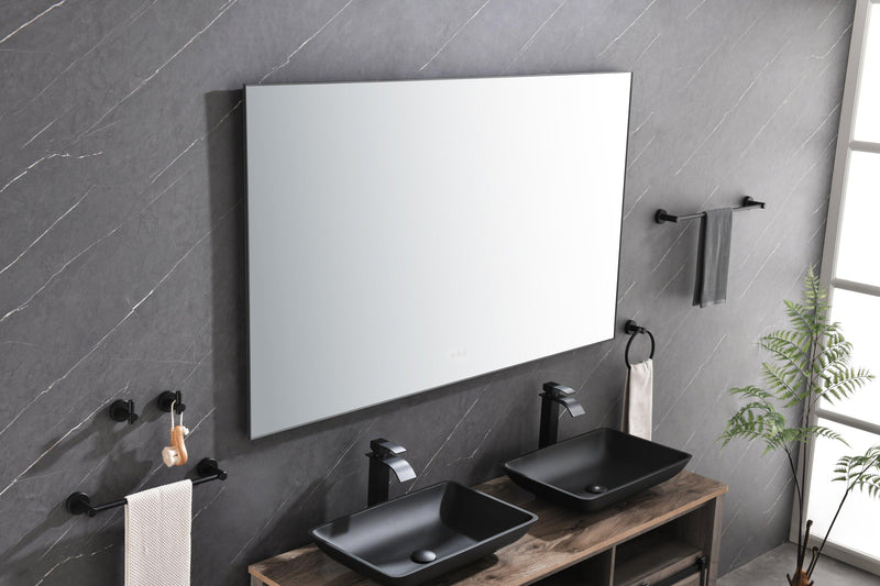 60x 36Inch LED Mirror Bathroom Vanity Mirror with Back Light, Wall Mount Anti-Fog Memory Large Adjustable Vanity Mirror - Supfirm