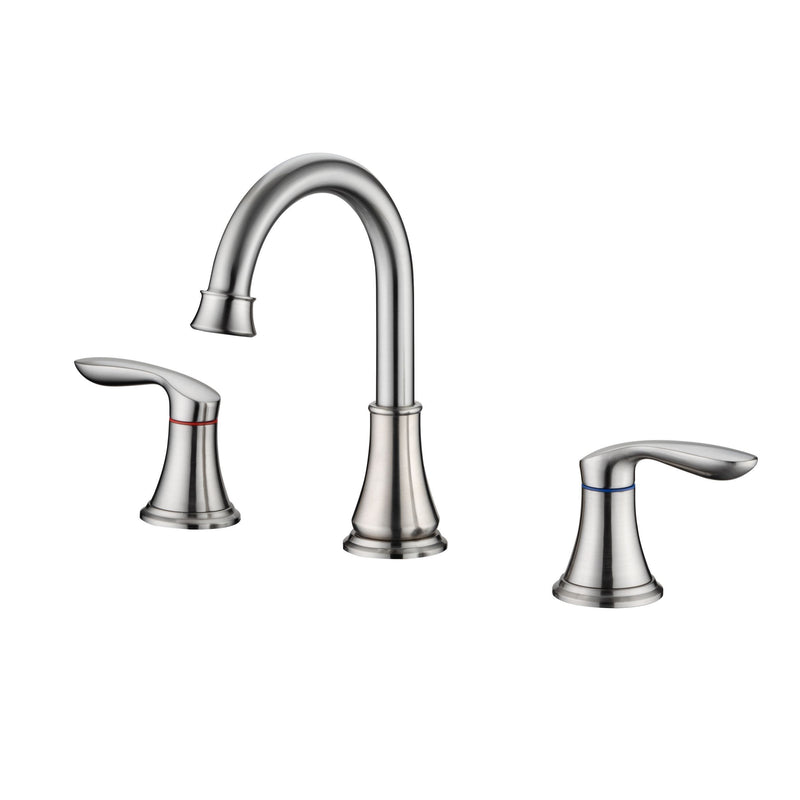 Supfirm Widespread Bathroom Faucet With Drain Assembly