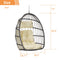 Supfirm Outdoor Garden Rattan Egg Swing Chair Hanging Chair Wood