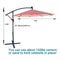 Supfirm 10 ft Outdoor Patio Umbrella Solar Powered LED Lighted Sun Shade Market Waterproof 8 Ribs Umbrella with Crank and Cross Base for Garden Deck Backyard Pool Shade Outside Deck Swimming Pool