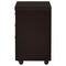 Supfirm Cappuccino 3-Drawer Mobile File Cabinet