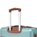 Supfirm 24 IN Luggage 1 Piece with TSA lock , Expandable Lightweight Suitcase Spinner Wheels, Vintage Luggage,Blue Green