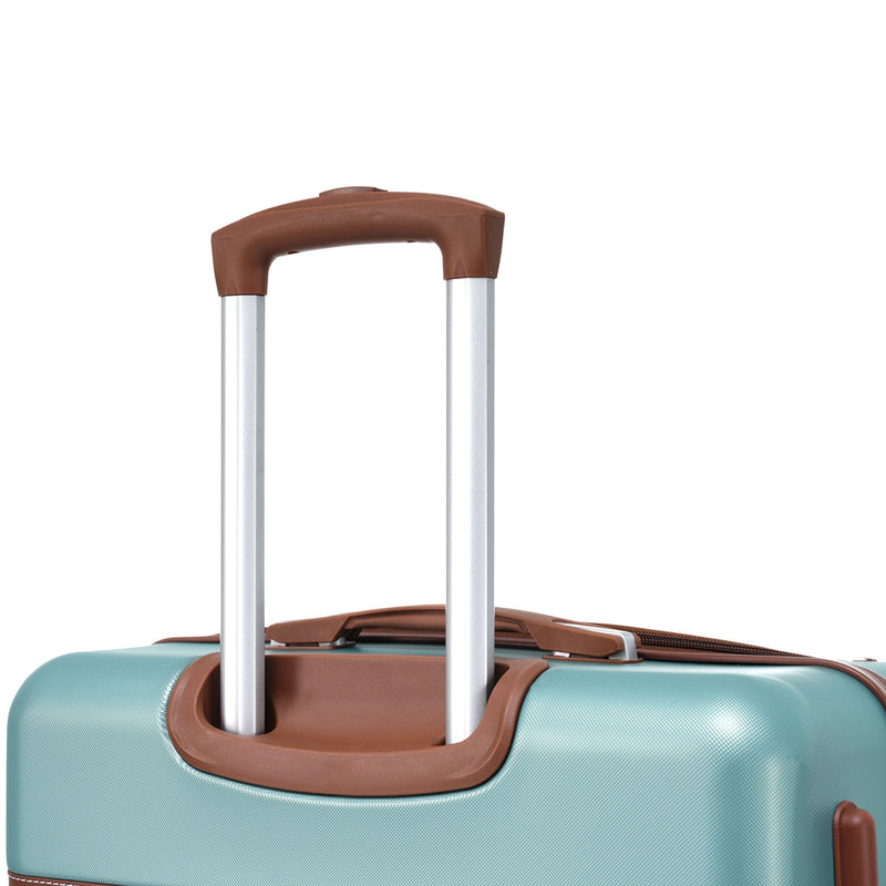 Supfirm 20 IN Luggage 1 Piece with TSA lock , Lightweight Suitcase Spinner Wheels,Carry on Vintage Luggage,Blue Green