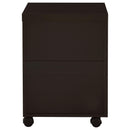 Supfirm Cappuccino 3-Drawer File Cabinet