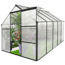 Supfirm 6x10 FT Polycarbonate Greenhouse Raised Base and Anchor Aluminum Heavy Duty Walk-in Greenhouses for Outdoor Backyard in All Season