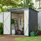 Supfirm 6 x 4 ft Outdoor Storage Shed, All Weather Tool Shed for Garden, Backyard, Lawn, Black