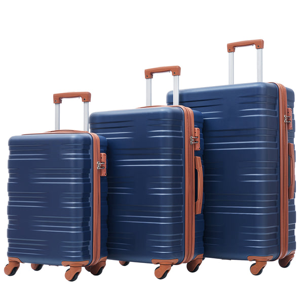 Supfirm Hardshell Luggage Sets 3 Pcs Spinner Suitcase with TSA Lock Lightweight 20''24''28''