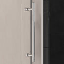 Supfirm 56'' - 60'' W x 76'' H Single Sliding Frameless Shower Door With 3/8 Inch (10mm) Clear Glass in Chrome