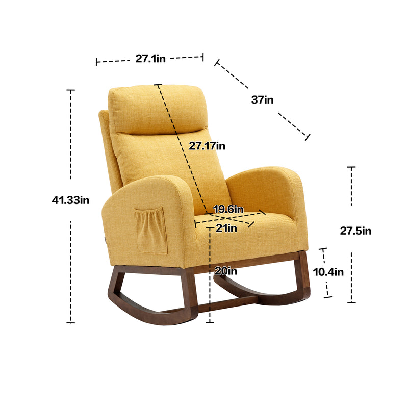 Supfirm COOLMORE  living  room Comfortable  rocking chair  living room chair