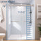 Supfirm Frameless Double Sliding Shower, 57" - 60" Width, 79" Height, 3/8" (10 mm) Clear Tempered Glass, , Designed for Smooth Door with Clear Tempered Glass and Stainless Steel Hardware Brushed Nickel