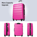 Supfirm Hardshell Luggage Sets 2Pcs + Bag Spinner Suitcase with TSA Lock Lightweight 20" + 28"