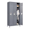 Supfirm 3 Door 72"H Metal Lockers With Lock for Employees,Storage Locker Cabinet  for Home Gym Office School Garage,Gray