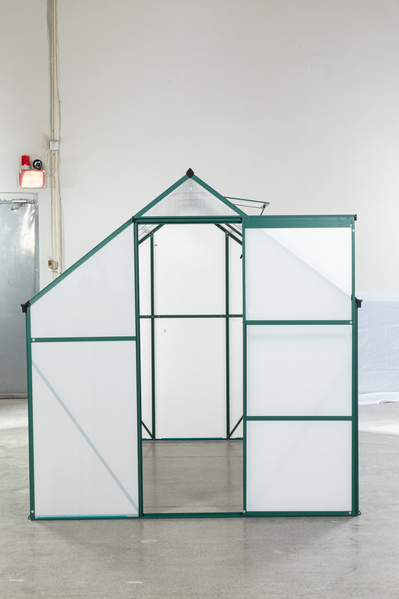 Supfirm Green-6 x 8 FT Outdoor Patio Greenhouse