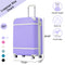 Supfirm 20 IN Luggage 1 Piece with TSA lock , Lightweight Suitcase Spinner Wheels,Carry on Vintage Luggage,Purple