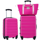 Supfirm Hardshell Luggage Sets 2Pcs + bag Spinner Suitcase with TSA Lock Lightweight