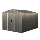 Supfirm 8x10ft Outdoor Metal Storage Shed Grey