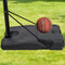 Supfirm Portable Basketball Hoop & Goal with Vertical Jump Measurement, Outdoor Basketball System with 7.5-10ft Height Adjustment in 44'' Backboard for Youth/Audlt, Manual Lifting Basketball Hoop