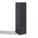 Supfirm 5 Drawer Metal Vertical File Cabinet with Lock Office Home Steel Vertical File Cabinet for A4 Legal/Letter Size