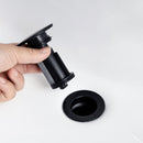 Supfirm Two Handle Matte Black Bathroom Faucet, Swivel Spout with Pop-up Drain Assembly