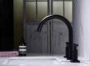 Supfirm Two Handle High Arc Widespread Bathroom Sink Faucet 3 Hole