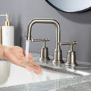 Supfirm Widespread Bathroom Faucet With Drain Assembly