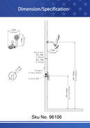 Supfirm Shower System with Handheld Showerhead & Rain Shower Combo Set. High Pressure 35-Function Dual 2 in 1 Shower Faucet, patented 3-way Water Diverter in All-Brushed Nickel (Valve Include)