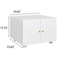 Supfirm Office furniture Copier Cabinet white 2 door steel copier stand mobile pedestal file Printer Stand