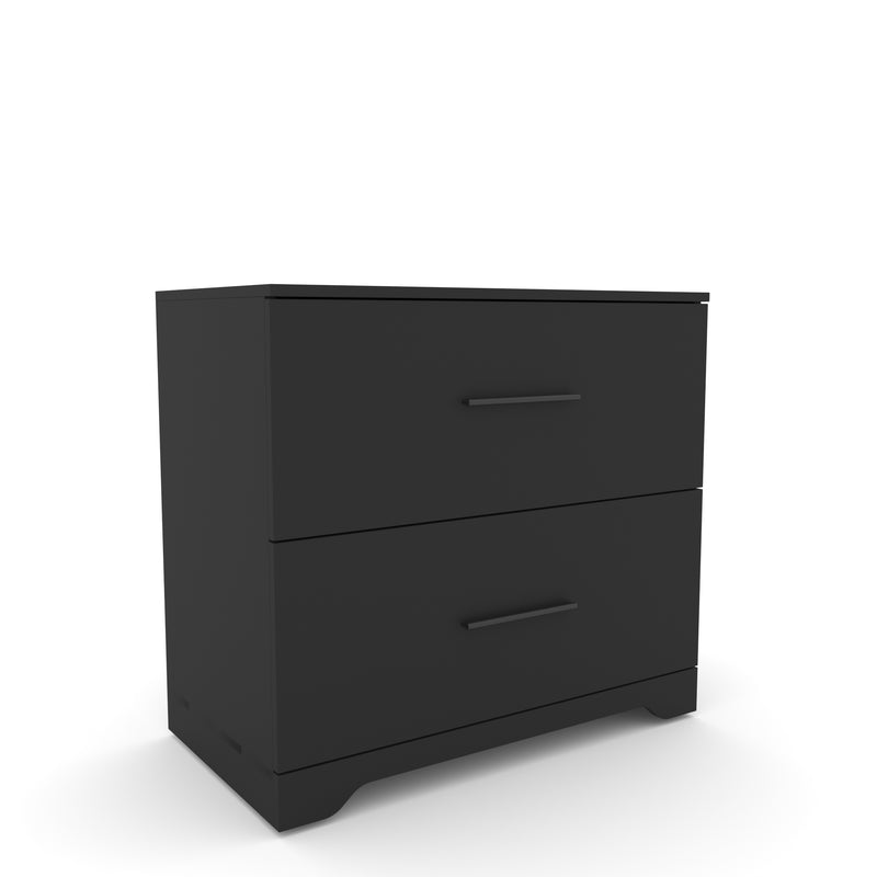 Supfirm 2 -Drawer Lateral Filing Cabinet,Storage Filing Cabinet for Home Office, Black