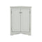 Supfirm Grey Triangle Bathroom Storage Cabinet with Adjustable Shelves, Freestanding Floor Cabinet for Home Kitchen