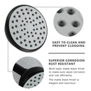 Supfirm Matte Black 6 Inch Shower Faucet wih Tub Spout Combo