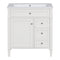 Supfirm 30'' Bathroom Vanity with Top Sink, Modern Bathroom Storage Cabinet with 2 Drawers and a Tip-out Drawer, Single Sink Bathroom Vanity - Supfirm