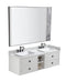 84*23*21in Wall Hung Doulble Sink Bath Vanity Cabinet Only in Bathroom Vanities without Tops - Supfirm