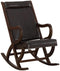 Supfirm ACME Triton Rocking Chair in Espresso PU & Walnut 59535