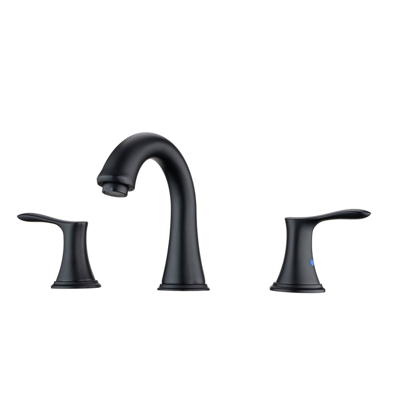 Supfirm Widespread Bathroom Faucet With Drain Assembly