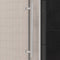 Supfirm 56'' - 60'' W x 76'' H Single Sliding Frameless Shower Door With 3/8 Inch (10mm) Clear Glass in Brushed Nickel