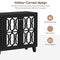 ON-TREND Buffet Cabinet with Adjustable Shelves, 4-Door Mirror Hollow-Carved TV stand for TVs Up to 65'', Multi-functional Console Table with Storage Credenza Accent Cabinet for Living Room, Black - Supfirm