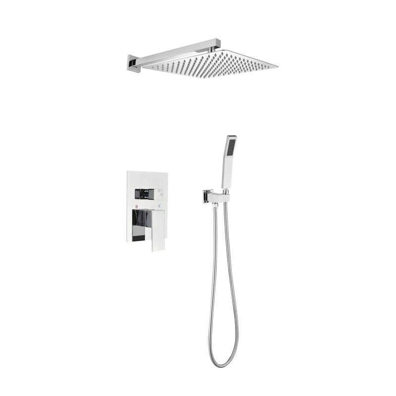 Supfirm 12" Rain Shower Head Systems Wall Mounted Shower