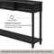 Supfirm TREXM Console Table Sofa Table with Drawers for Entryway with Projecting Drawers and Long Shelf (Espresso, OLD SKU: WF189574AAB)