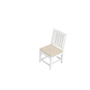 Supfirm HDPE Dining Chair, White, With Cushion, No Armrest,  Set for Playroom, Nursery, Backyard,chair Set of 2