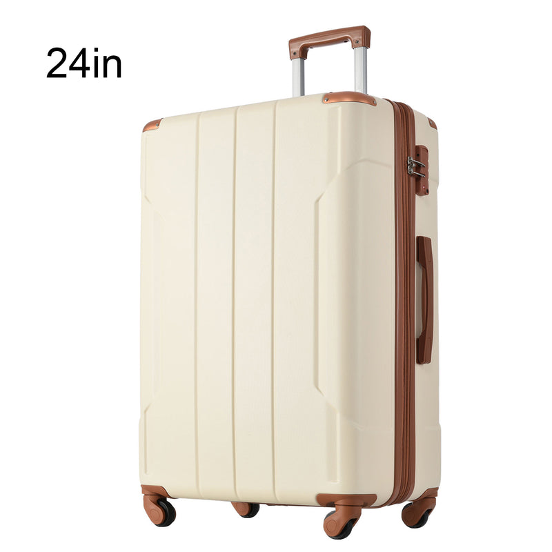 Supfirm Hardshell Luggage Spinner Suitcase with TSA Lock Lightweight Expandable 24'' (Single Luggage)