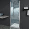 Supfirm 30 In. to 31-3/8 In. x 72 In Semi-Frameless Pivot Shower Door in Chrome With Clear Glass