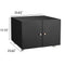 Supfirm Office furniture Copier Cabinet BLACK 2 door steel copier stand mobile pedestal file Printer Stand