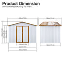 Supfirm Metal garden sheds 6ftx8ft outdoor storage sheds